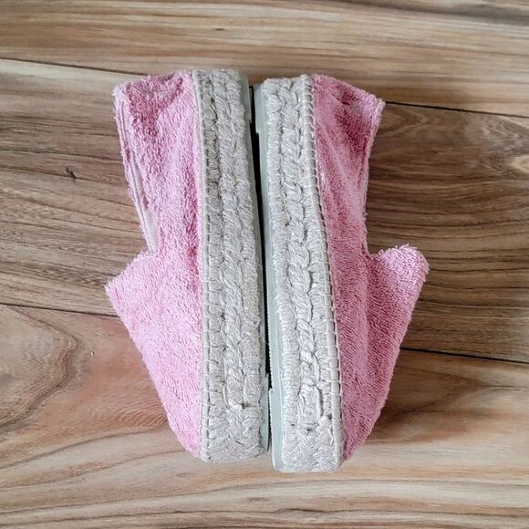 Manebi Italy Sydney Terry Double Sole Platform Espadrilles Pastel Rose 40 - Picture 12 of 15